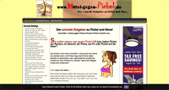 Desktop Screenshot of mittel-gegen-pickel.de